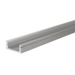 Deko-Light, Profil, U-Profil flach AU-01-10, 10 - 11,3 mm LED Stripes, Aluminium, Silber, Eloxiert, Tiefe: 3000 mm, Breite: 16 mm, Höhe: 7 mm