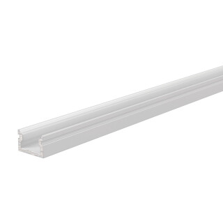 Deko-Light, Profil, U-Profil flach AU-01-05, 5 - 5,7 mm LED Stripes, Aluminium, Weiß, Tiefe: 2000 mm, Breite: 9 mm, Höhe: 6 mm