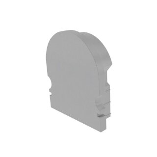 Deko-Light, Profil Endkappe, Endkappe R-AU-02-15 Set 2 Stk, Kunststoff, Grau, Tiefe: 21 mm, Breite: 6 mm, Höhe: 24 mm
