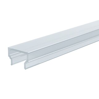 Deko-Light, Profil Abdeckung, Abdeckung H-01-08, Kunststoff, Teiltransparent 75% Transmission, Tiefe: 1000 mm, Breite: 14 mm, Höhe: 9.4 mm