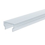 Deko-Light, Profil Abdeckung, Abdeckung H-01-10, Kunststoff, Teiltransparent 75% Transmission, Tiefe: 1000 mm, Breite: 16 mm, Höhe: 9.4 mm