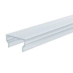 Deko-Light, Profil Abdeckung, Abdeckung H-01-12, Kunststoff, Teiltransparent 75% Transmission, Tiefe: 1000 mm, Breite: 18 mm, Höhe: 9.4 mm