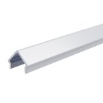 Deko-Light, Profil Abdeckung, Abdeckung E-01-08, Kunststoff, Satiniert 40% Transmission, Tiefe: 2000 mm, Breite: 12.5 mm, Höhe: 10.5 mm