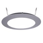 Deko-Light, Deckeneinbauleuchte, LED Panel 12, 9 W, 4000 K, Grau, 870 lm, Stromkonstant, Eingangsspannung: 23-24 V/DC, Bemessungsstrom: 350 mA, Aluminiumdruckguss, Energieeffizienzklasse: G, IP 20