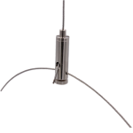 Drahtseilhalter / Gripper 15, Y-Halter mit Querbohrung, für Drahtseil Ø1,0mm-1,5mm, vernickelt