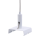 Drahtseilhalter / Gripper 15, mit Clip für eckige IVELA 3-Phasen-Stromschienen | weiß