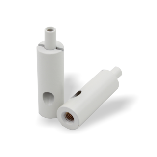 Drahtseilhalter / Gripper 15, M4 Innengewinde, für Drahtseil Ø1,0mm-1,5mm | weiß