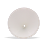 Baldachin mit Zugentlastung für Lampenkabel - konische Bauform Ø110x80mm Kunststoff | Weiß