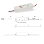 MeanWell LPV-Serie - LED-Trafo Konstantspannung IP67 | 4,2A CV | 100 Watt - 24 Volt