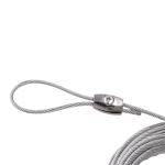 Eiform Drahtseilklemme zum Schrauben für Seile bis Ø3,0mm | Zinkdruckguss