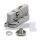 Multiadapter für 3-Phasen Stromschienenstrahler inkl. Alunippel, Mutter und Zugentlaster | Grau