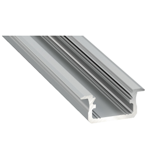 LED Aluminiumprofil Typ B (1,6 x 0,93) - Flügelprofile - für Strips bis 12 mm | silber eloxiert 2020 mm