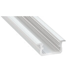 LED Aluminiumprofil Typ B (1,6 x 0,93) - Flügelprofile - für Strips bis 12 mm | weiß lackiert 2020 mm