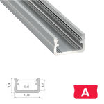 LED Aluminiumprofil Type A (1,6 x 0,93) -...