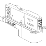 Global Trac Pulse DALI Adapter 10A 100N, schwarz | GAC 600-2