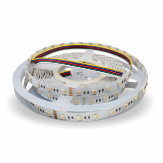 LED Strip Pro 24V SMD5050 19,2Watt/M, 60LEDs/m CRI80 5m Rolle 12mm breit | RGB + 3000K