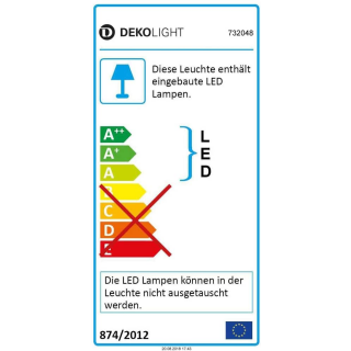 Deko-Light Boden- / Wand- / Deckenleuchte, Helios I, inklusive Leuchtmittel, Warmwei , Schiefergrau RAL 7015, 220-240V AC/50-60Hz, Leistung / Leistungsaufnahme: 1,00 W / 2,50 W, IP67