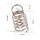 Spiralanker Drahtschraube Drahtspirale 2 mm Ø 22 Länge 44 mm, Stahl für Akustikelemente Schaumstoff / Basotect / Baffel | vernickelt