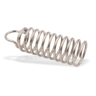 Spiralanker Drahtschraube Drahtspirale 2mm Ø25 Länge 73mm, Stahl für Akustikelemente Schaumstoff / Basotect / Baffel | vernickelt