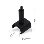 Drahtseilhalter / Gripper 15, mit Clip für UNIPRO 3-Phasen-Stromschienen | schwarz
