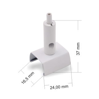 Drahtseilhalter / Gripper 15, passend für UNIPRO 3-Phasenschienen Stromschienen | weiß