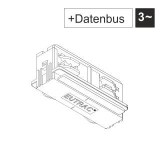 EUTRAC DALI Längsverbinder mit Datenbus, elektrisch für 3-Phasenschiene in verschiedenen Ausführungen | 555 2 1206 X