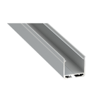 LED Aluminiumprofil Type DILEDA (2,74 x 2,61) - Oberflächenprofile - für 2 Strips á 12 mm | silber eloxiert 2020 mm