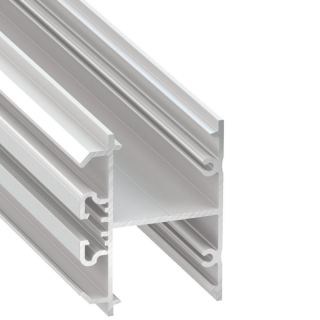 LED Aluminiumprofil Type Dopio - H-Profil - Up Down | weiß lackiert 2000 mm