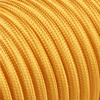 Textilkabel Standard Rund H03VV-F 3×0,75 mm² PVC Kabel mit Textilummantelung 300V / 300V | Gold
