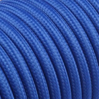 Textilkabel Standard Rund H03VV-F 2×0,75 mm²  PVC Kabel mit Textilummantelung 300V / 300V | Blau