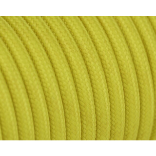 Textilkabel Standard Rund H03VV-F 2×0,75 mm²  PVC Kabel mit Textilummantelung 300V / 300V | Gelb