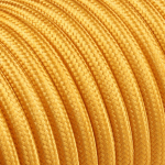 Textilkabel Standard Rund H03VV-F 2×0,75 mm²  PVC Kabel mit Textilummantelung 300V / 300V | Gold
