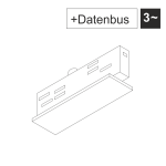 EUTRAC DALI / Bus Mitteleinspeiser für 3-Phasenschiene, verkehrsweiss RAL9016 | 555 2 5203 6