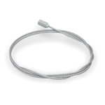 Drahtseil Ø 1,5 mm, 7x7, mit Zamak-Gewindeterminal M 6 x 9 mm / 10 mm, Stahl verzinkt | Länge 7000 mm