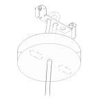Abdeckkappe / Baldachin Zipdesign Mini mit 0-7 Lampenpendel Ø 100 mm, Höhe 40 mm | in verschiedenen Farben