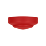 Abdeckkappe / Baldachin Zipdesign Mini mit 0-7 Lampenpendel Ø 100 mm, Höhe 40 mm | rot RAL 3002 matt (ABVERKAUFSARTIKEL)