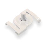 Deckenclip M5 für Odenwald - Rasterdecken | mit Gewindebolzen M5 x 10 mm | weiss