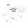 Deckenclip M6 für Odenwald - Rasterdecken | mit Gewindebolzen M6 x 10 mm und Mutter | weiß