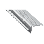 LED Aluminiumprofil Type SCALA (7,25 x 3,83) - Treppenprofile - für 4 Strips á 12 mm | silber eloxiert 2020 mm