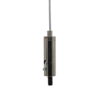Drahtseilhalter / Gripper 15, M4 Außengewinde Länge 6 mm, für Drahtseil Ø 1,0 - 1,5 mm | vernickelt