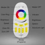 MiBoxer RGBW 4-Zonen-Fernbedienung (Touch) 2,4GHz 12/24V | FUT096 | Weiss