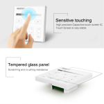 MiBoxer Single Color Wandcontroller Touch Panel 4 Zonen 2.4GHZ| 230V | T1 | Wandeinbau