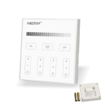 MiBoxer Single Color Wandcontroller Touch Panel 4 Zonen 2.4GHZ | 3V (2x AAA) Batterie | B1 | Wandaufbau