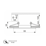 Einbauring Einbaustrahler Downlight Spot für MR16 /...
