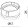 Deko-Light, Mechanisches Systemzubehör, Reflektor Ring Silber für Serie Klara / Nihal Mini / Rigel Mini / Can, Kunststoff, Silber, Höhe: 28 mm, Durchmesser: 57 mm, IP 20