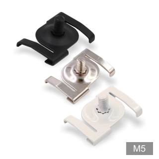 Deckenclip M5 für Odenwald - Rasterdecken | mit Gewindebolzen M5 x 10 mm | verschiedene Ausführungen