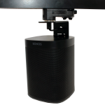 Lautsprecher Montagebügel für 3-Phasen Stromschienen, Steckdose, passend zu Sonos One & One SL | schwarz