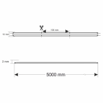 LED Strip PRO 24V COB 2640 10 Watt/m 528LED/m | 1050lm/m 5m Rolle 10mm breit IP20 | NW