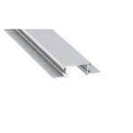 LED Aluminiumprofil Type ZATI - Niedriges Einlegeprofil - für 2 Strips á 12 mm | verschiedenen Ausführungen