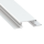 LED Aluminiumprofil Type ZATI - Niedriges Einlegeprofil - für 2 Strips á 12 mm | weiß lackiert 2020 mm